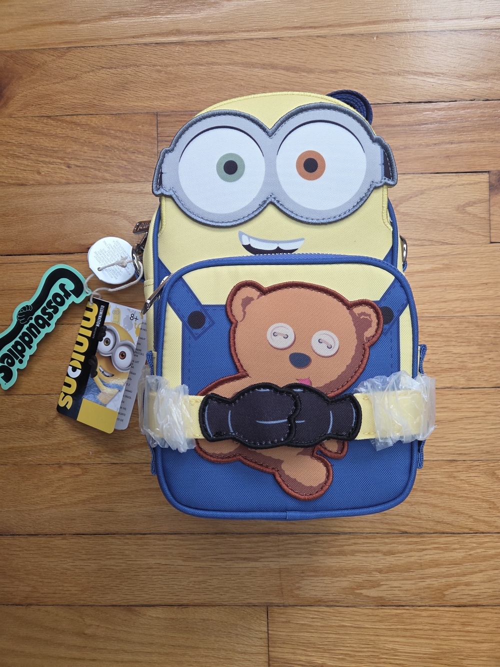 Kids NWT Minions Crossbuddies Backpack - Teddy Bear Design